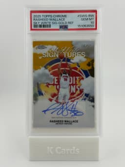 Rasheed Wallace #SWS-RW 2025-26 Topps Chrome Basketball Sky Write Signatures