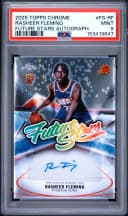 Rasheer Fleming #FS-RF Rookie Card 2025-26 Topps Chrome Basketball Future Stars Autographs