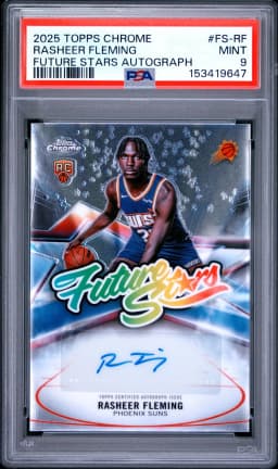 Rasheer Fleming #FS-RF Rookie Card 2025-26 Topps Chrome Basketball Future Stars Autographs