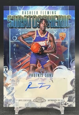 Rasheer Fleming #SMR-RF Rookie Card 2025-26 Topps Chrome Basketball Stratospheric Signatures Rookies