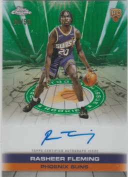 Rasheer Fleming #TAIR-RF Rookie Card 2025-26 Topps Chrome Basketball Topps Autograph Issue Rookies