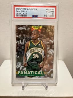 Ray Allen #FAN-18 2025-26 Topps Chrome Basketball Fanatical