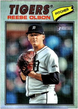Reese Olson #71 2026 Topps Heritage Chrome Refractors