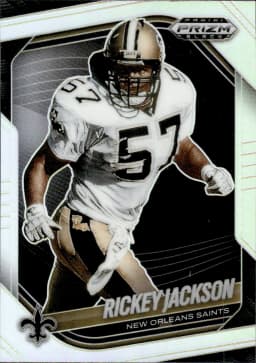 Rickey Jackson #95 Silver Prizm 2025 Panini Prizm Black Football