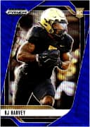 RJ Harvey #135 Rookie Card 2025 Panini Prizm Draft Picks Prizms Blue Wave