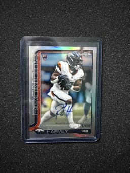 RJ Harvey #RA-RH Rookie Card 2025 Topps Chrome Football Rookies Autograph Variation