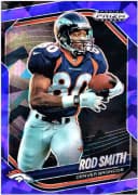 Rod Smith #53 2025 Panini Prizm Black Prizms Blue Ice