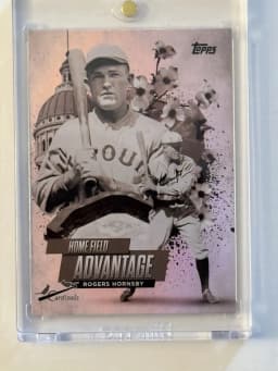 Rogers Hornsby #LHA-13 2025 Topps Update Series Baseball Legendary Home Field Advantage
