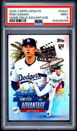 Roki Sasaki #HA-41 2025 Topps Update Series Baseball Home Field Advantage