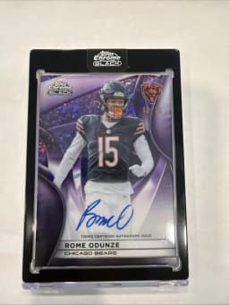 Rome Odunze #BA-RO 2025 Topps Chrome Football Base Cards Autograph Variation