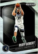 Rudy Gobert #30 2024-25 Panini Prizm Black Silver