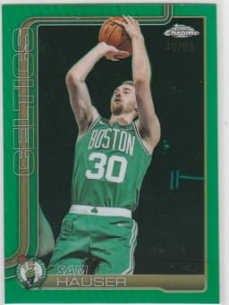Sam Hauser #14 2025-26 Topps Chrome Basketball