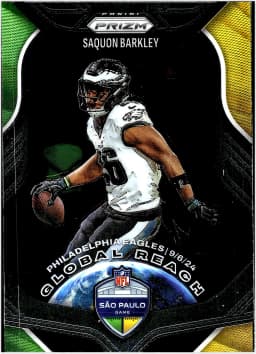 Saquon Barkley #1 2025 Panini Prizm Global Reach