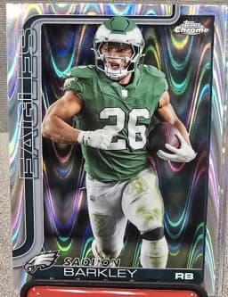 Saquon Barkley #248 2025 Topps Chrome Football