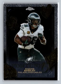 Saquon Barkley #F15-3 2025 Topps Chrome Football Fortune 15