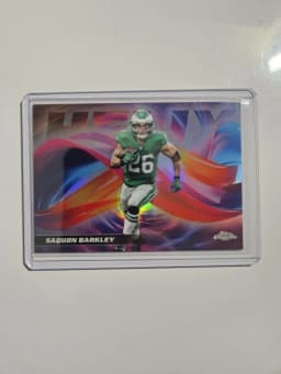 Saquon Barkley #HX-13 2025 Topps Chrome Football Helix