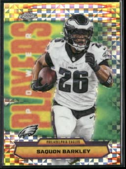 Saquon Barkley #PP-13 2025 Topps Chrome Football Power Players