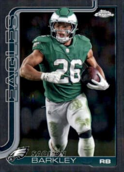 Saquon Barkley #TECMO-22 2025 Topps Chrome Football Tecmo Super Bowl
