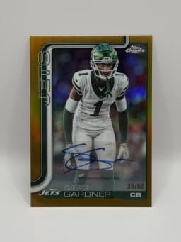 Sauce Gardner #BA-SG 2025 Topps Chrome Football Base Cards Autograph Variation