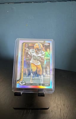 Savion Williams #RA-SW Rookie Card 2025 Topps Chrome Football Rookies Autograph Variation