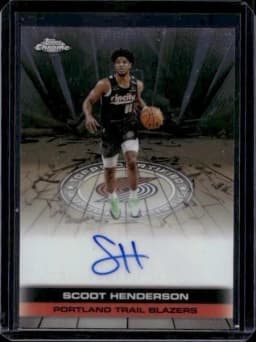 Scoot Henderson #TAU-SH 2025-26 Topps Chrome Basketball Topps Autograph Issue
