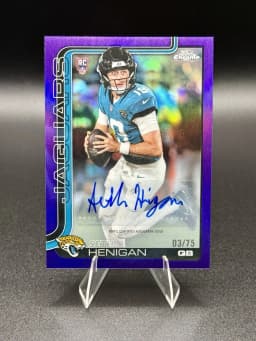 Seth Henigan #RA-SH Rookie Card 2025 Topps Chrome Football Rookies Autograph Variation