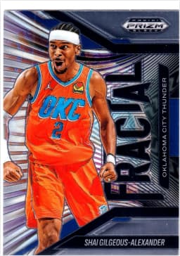 Shai Gilgeous-Alexander #4 2024-25 Panini Prizm Black Fractal