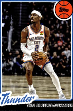 Shai Gilgeous-Alexander #80BK-91 2025-26 Topps 1980-81 Topps Basketball