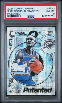 Shai Gilgeous-Alexander #PD-3 2025-26 Topps Chrome Basketball Patented