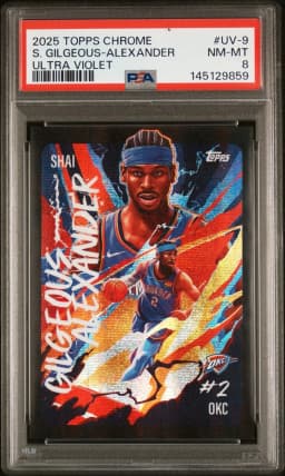 Shai Gilgeous-Alexander #UV-9 2025-26 Topps Chrome Basketball Ultra Violet