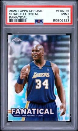 Shaquille O'Neal #FAN-16 2025-26 Topps Chrome Basketball Fanatical