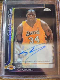 Shaquille O'Neal #TCA-SO 2025-26 Topps Chrome Basketball Topps Chrome Autographs