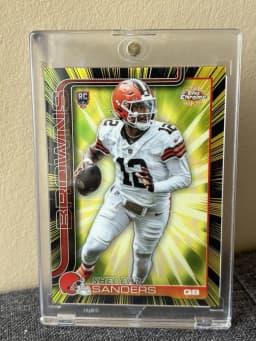 Shedeur Sanders #RR-13 Rookie Card 2025 Topps Chrome Football Chrome Radiating Rookies