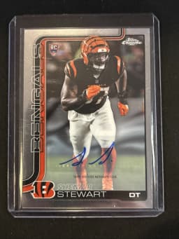 Shemar Stewart #RA-SS Rookie Card 2025 Topps Chrome Football Rookies Autograph Variation