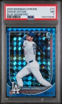 Shohei Ohtani #17 PSA 7 2025 Bowman Chrome Blue Geometric /150