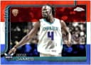 Sion James #283 Rookie Card 2025-26 Topps Chrome Red White and Blue Refractor