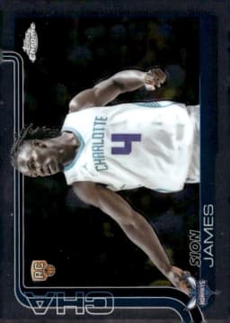 Sion James #283 Rookie Card 2025-26 Topps Chrome Basketball