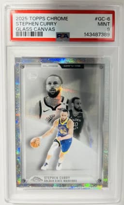 Stephen Curry #GC-6 2025-26 Topps Chrome Basketball Glass Canvas