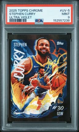 Stephen Curry #UV-5 2025-26 Topps Chrome Basketball Ultra Violet