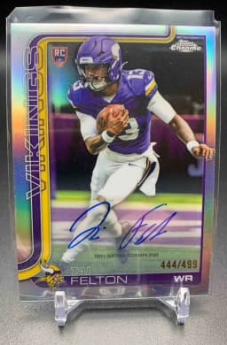 Tai Felton #RA-TF Rookie Card 2025 Topps Chrome Football Rookies Autograph Variation