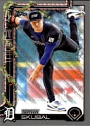 Tarik Skubal #H74 2025 Topps Holiday Silver Glitter Holiday