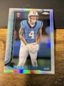 Tetairoa McMillan #GG-25 Rookie Card 2025 Topps Chrome Football Game Genies