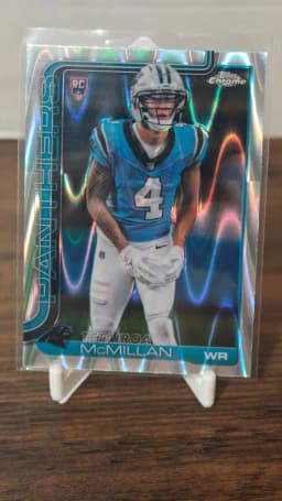 Tetairoa McMillan #HX-30 Rookie Card 2025 Topps Chrome Football Helix