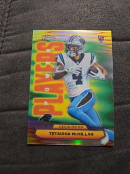 Tetairoa McMillan #PP-28 Rookie Card 2025 Topps Chrome Football Power Players