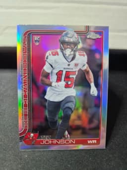 Tez Johnson #342 Rookie Card 2025 Topps Chrome Football