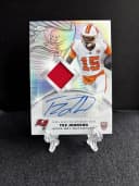 Tez Johnson #RPA-TJ Rookie Card 2025 Topps Chrome Football Topps Chrome Rookie Patch Autographs