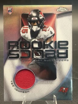 Tez Johnson #RR-TJ Rookie Card 2025 Topps Chrome Football Topps Chrome Rookie Relics