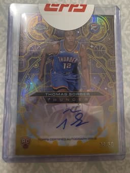 Thomas Sorber #CHR-TB Rookie Card 2025-26 Topps Chrome Basketball Chromographs Rookie
