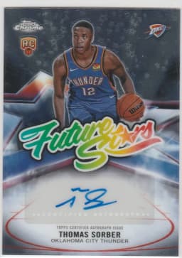 Thomas Sorber #FS-TS Rookie Card 2025-26 Topps Chrome Basketball Future Stars Autographs