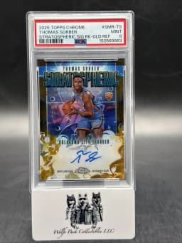 Thomas Sorber #SMR-TS Rookie Card 2025-26 Topps Chrome Basketball Stratospheric Signatures Rookies